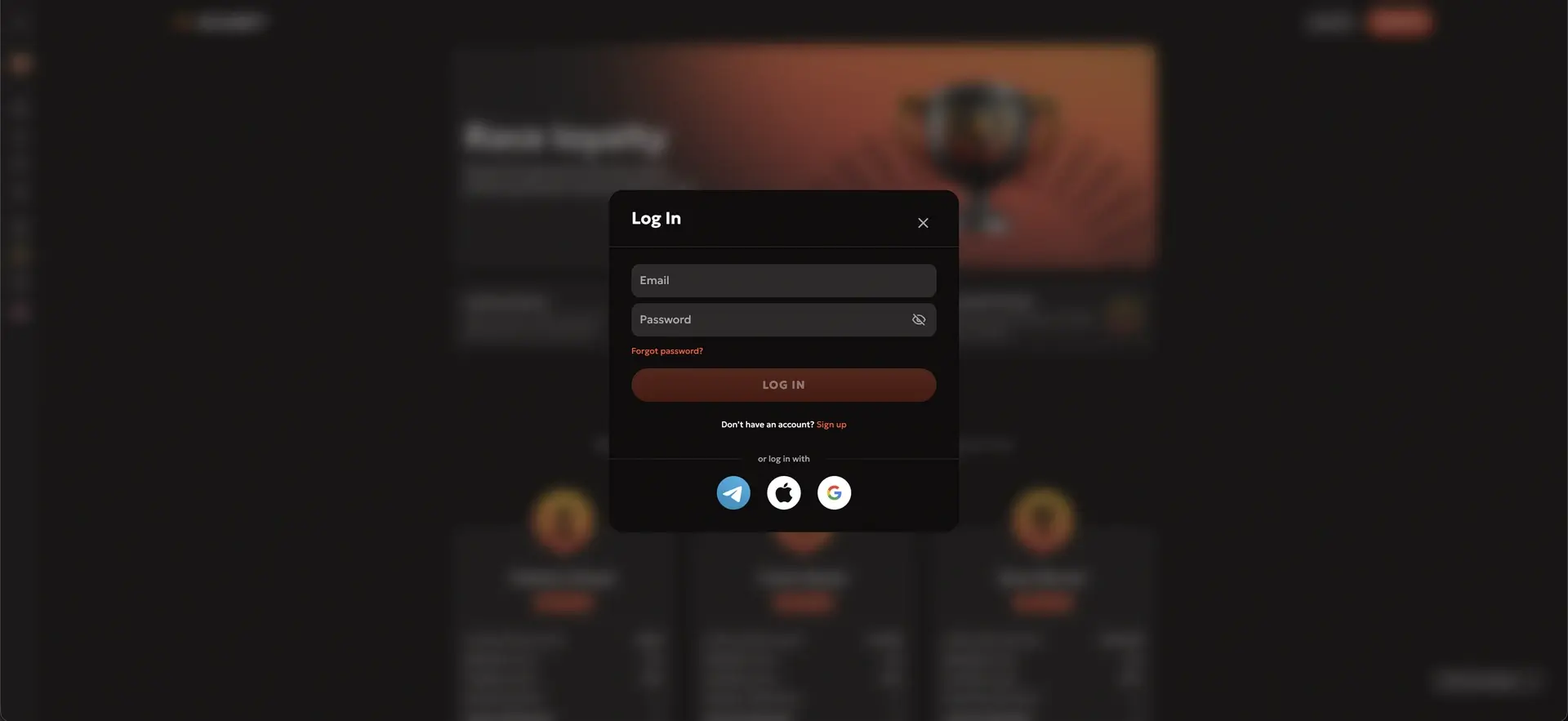 GXBET casino account login